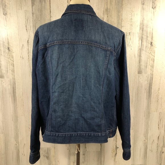 Old Navy Dark Wash Button Up Denim Jean Jacket XXL - Picture 4 of 9